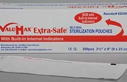 Clear self-seal sterilization pouches