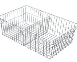 8in Wired Basket with 1 short divider