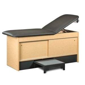 Bariatric Treatment Table Integrate Stool, 2 Sliding Doors 38in
