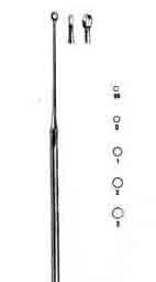 Buck Ear Curette, Blunt, Straight, #0