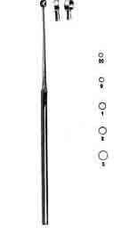 Buck Ear Curette, Sharp, Straight, #0