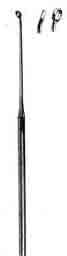 Buck Ear Curette, Sharp, Angled, #0