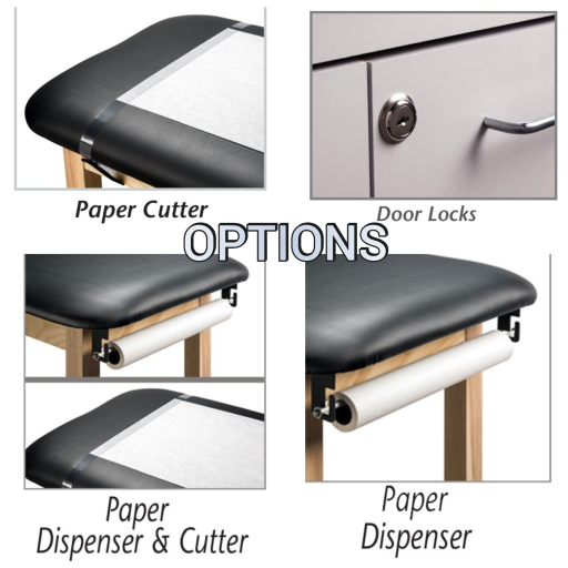 Cabinet Style Treatment Table w/4 Doors 27in/30in W - Image 4