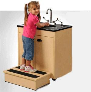 Child Height Portable Sink w/ ABS Basin