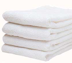 White Bath Towels 20in x 40in