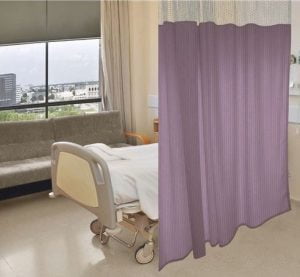 Cubicle Curtain Kit 84in x 36in for 9ft Ceilings