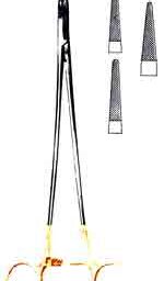DeBakey Type Needle Holders, 9 in- Stainless Steel