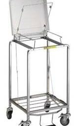 Deluxe Rolling Laundry Hamper w/ Foot Pedal