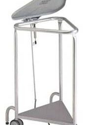 Deluxe Stainless Steel Triangular Hamper w/ Lid Damping