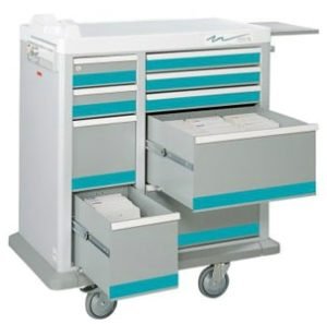 Full Sized Medication Punch Card Cart, 400 Cards C