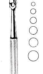 Keyes Dermal Punch, 1mm, 3-3/4 in