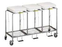 Leakproof Triple Hamper w/ Foot Pedal