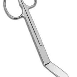 Lister Bandage Scissors, One Large Ring, 8 in