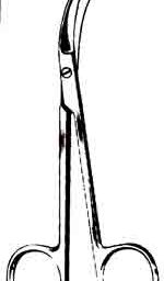 Northbent Stitch Scissors, 4-3/4 in, Curved, Light Pattern