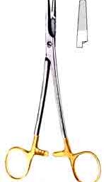 Olsen-Hegar Needle Holder, Combined with Suture Scissors,, 6-1/2 in