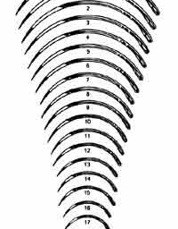 Regular Surgeons Needles, 1/2 Circle, Cutting Edge, #12