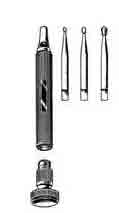 Set of 3 Drill Points, Small, Medium and Large Size