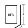 Single Bed Privacy Cubicle Curtain Kit