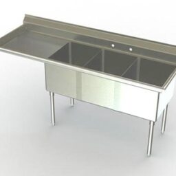 Sink w/ Left Drainboard (Economy Model)