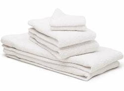 White Bath Towels 20in x 40in