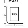 96in x 36in Single Bed Privacy Cubicle Curtain Kit
