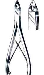 Tissue Nippers, Convex, Double Spring Stainless, 4-1/2 in