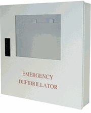 Wall Mount AED Defibrillator Cabinet w/ Alarm