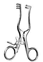 Weitlaner Retractor, 2x3 Prongs, Sharp,