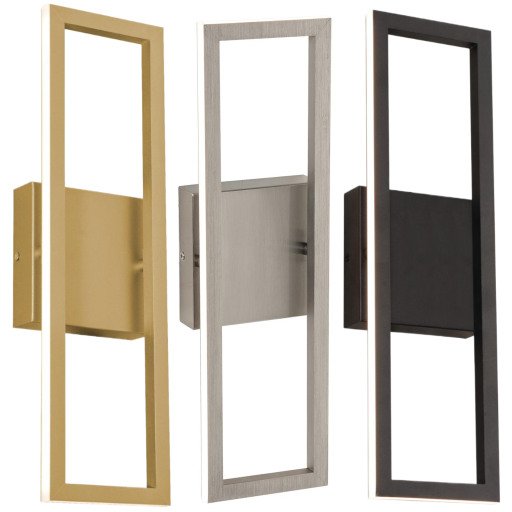 Open-Frame LED Sconce Wall Mount Dimming Light Fixture 18"