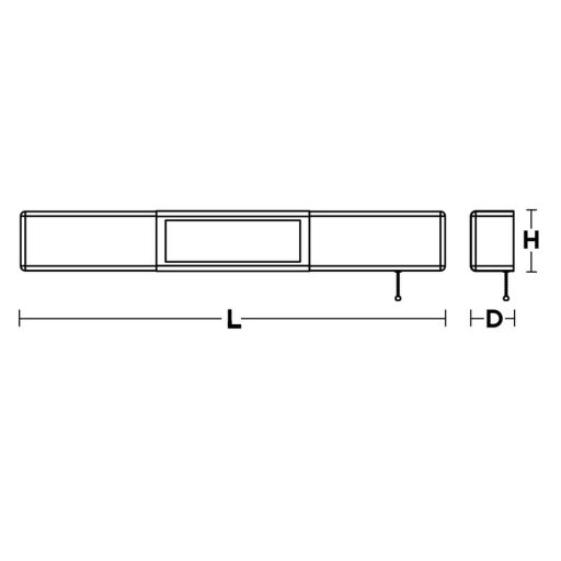 Classic Decorative Metal Trim LED Overbed Light Fixture 36"/48" - Image 3