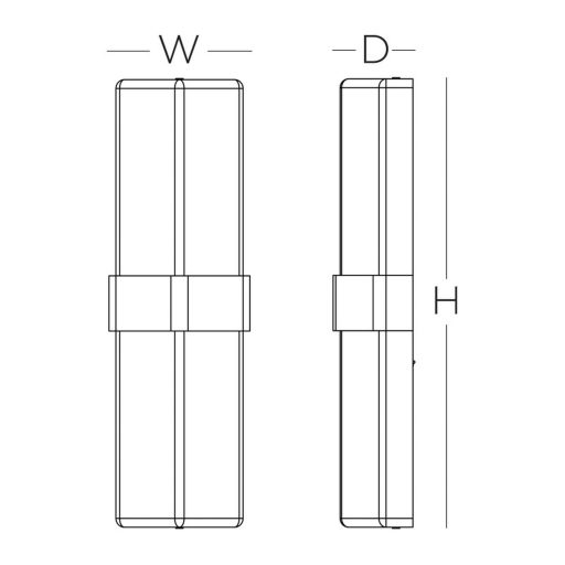 Ambient LED Sconce Wall Mount Dimming Light Fixture 16" - Image 4