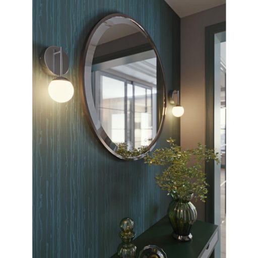 Spherical LED Sconce Wall Mount Light Fixture 1 Glass Globe 9" - Image 9