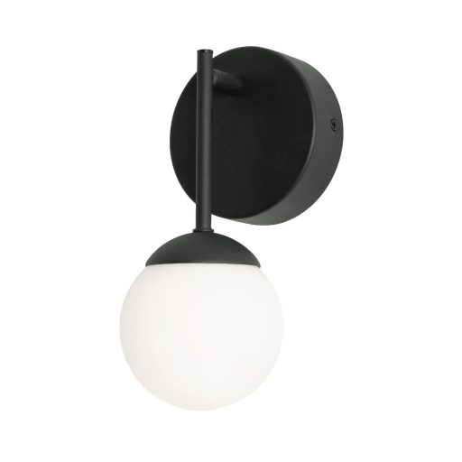 Spherical LED Sconce Wall Mount Light Fixture 1 Glass Globe 9" - Image 3