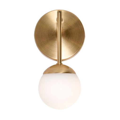 Spherical LED Sconce Wall Mount Light Fixture 1 Glass Globe 9" - Image 7