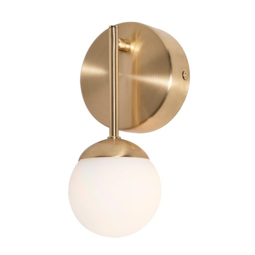 Spherical LED Sconce Wall Mount Light Fixture 1 Glass Globe 9" - Image 6