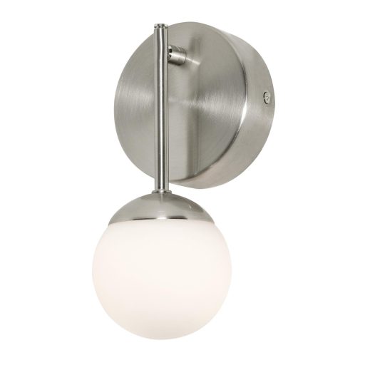 Spherical LED Sconce Wall Mount Light Fixture 1 Glass Globe 9" - Image 4