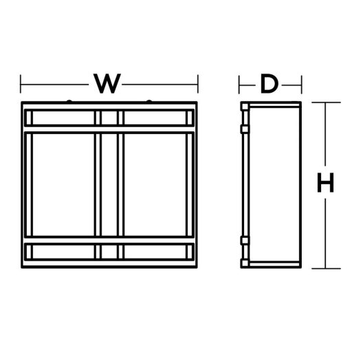 Grid Style LED Sconce Wall Mount Light Fixture 11" - Image 2