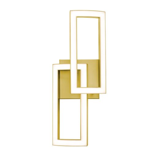 Interlocking Geometric LED Sconce Wall Mount Light Fixture 17" - Image 5