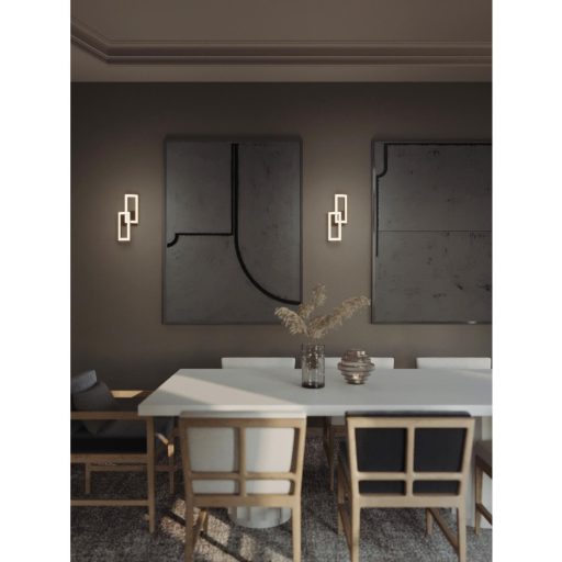 Interlocking Geometric LED Sconce Wall Mount Light Fixture 17" - Image 11