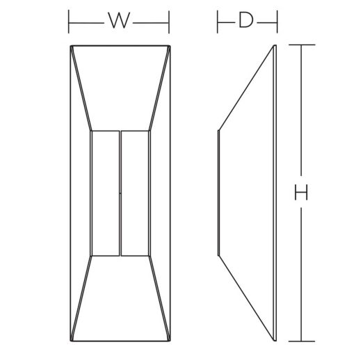 Angled LED Sconce Wall Mount Dimming Light Fixture 14" - Image 9