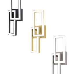 Interlocking Geometric LED Sconce Wall Mount Light Fixture 17"
