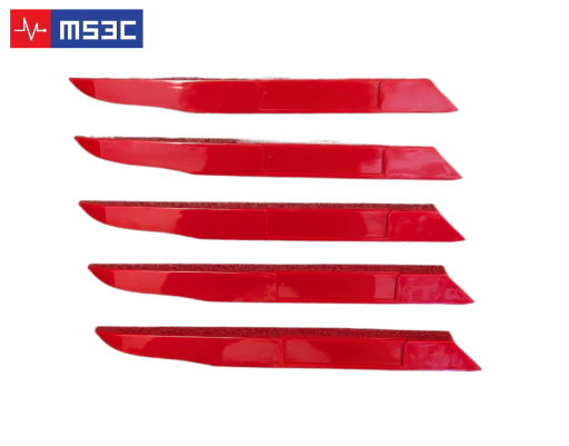 Replacement Drawer Pulls For 400CR Hospital Crash Cart - Set Of 5 Red Color - Image 3