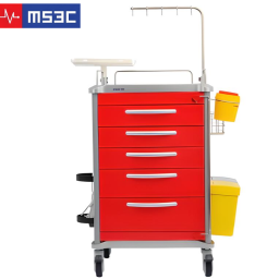 Hospital Emergency Crash Cart w/Accessory Package