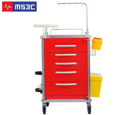 Hospital Emergency Crash Cart w/Accessory Package