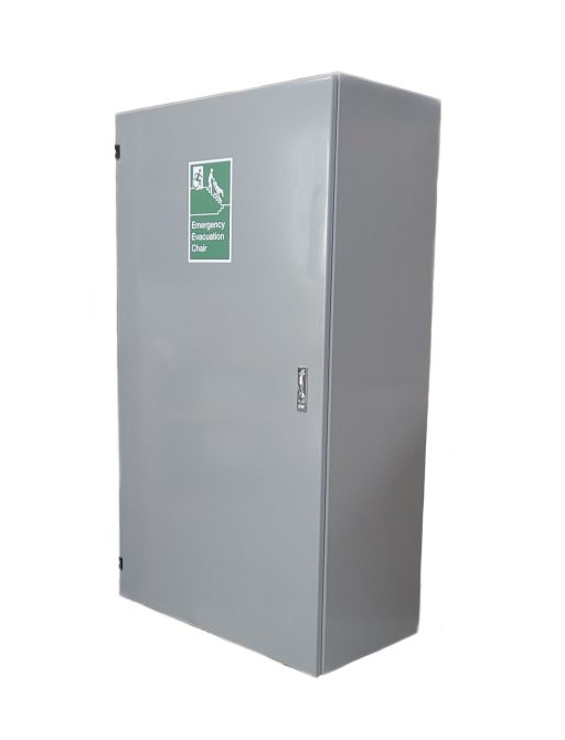 Evacuation Chair Wall Mount Storage Cabinet