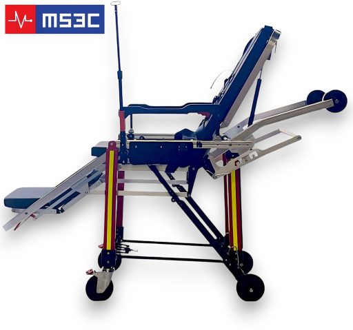Heavy Duty Folding EMS Ambulance Stretcher Chair 550lb Capacity - Image 5