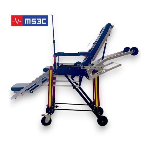 Heavy Duty Folding EMS Ambulance Stretcher Chair 550lb Capacity - Image 3