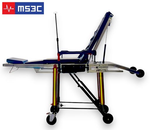 Heavy Duty Folding EMS Ambulance Stretcher Chair 550lb Capacity - Image 4