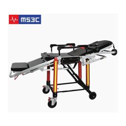 Heavy Duty Folding EMS Ambulance Stretcher Chair 550lb Capacity