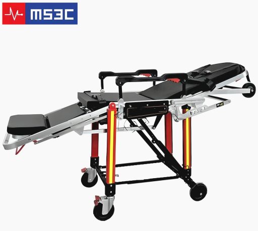 Heavy Duty Folding EMS Ambulance Stretcher Chair 550lb Capacity